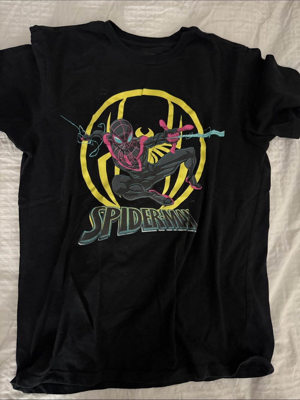 Black Spider-Man Graphic Tee - Men